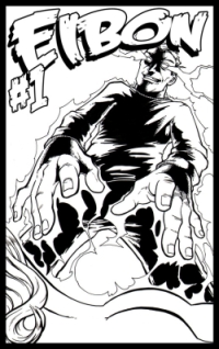 Eibon, BDSM Presenter, in comic book form